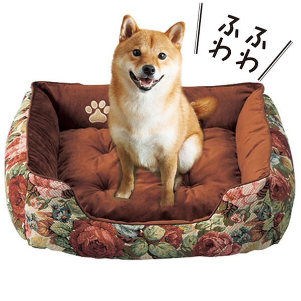 「ゴブラン織ゆったりペットベッド＜ペット用品・ペット用ベッド・ペット寝床・ペットグッズ＞（その他日用品）」｜詳細画像