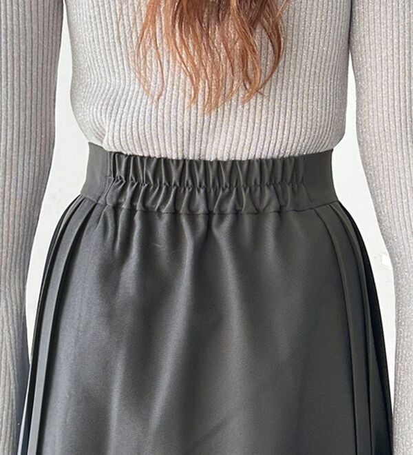 GeeRA（ジーラ）の「フロントファスナープリーツスカート（ロングスカート）」｜詳細画像