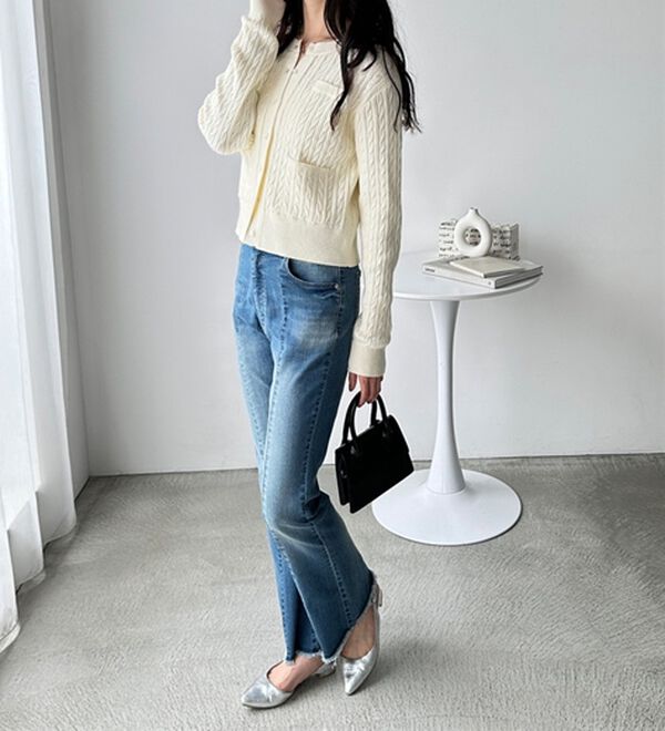 GeeRA（ジーラ）の「ミニケーブルニットカーディガン（その他カーディガン）」｜詳細画像