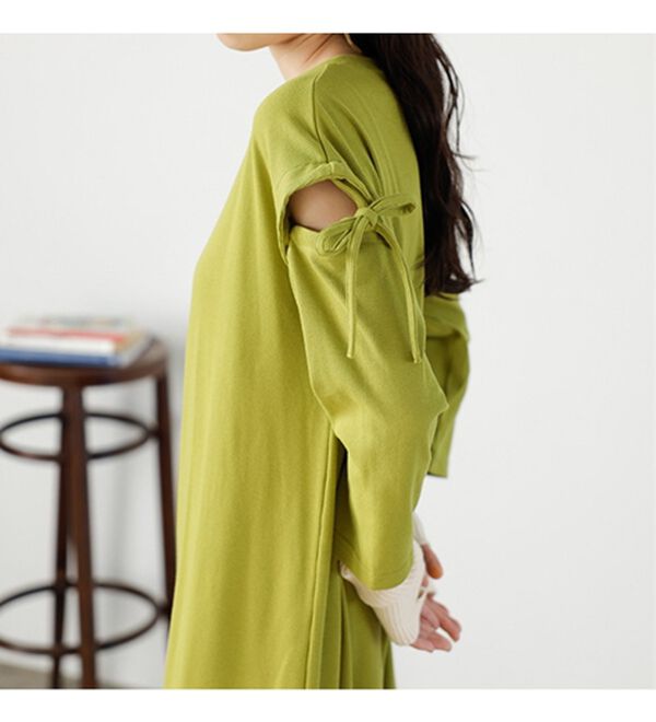 GeeRA（ジーラ）の「２ＷＡＹ袖カッティングテレコリブワンピース（その他ワンピース）」｜詳細画像