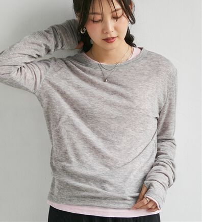 RANAN（ラナン）の「【2点セット】バイカラーシアーロンＴ（カットソー）」