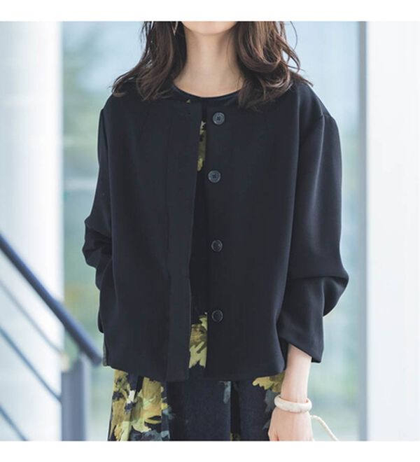 RANAN（ラナン）の「異素材使いブルゾン（ブルゾン）」｜詳細画像