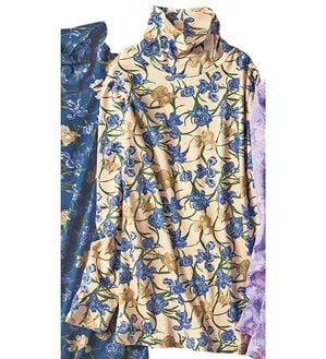 VINNO（ヴィノ）の「＜ＭＵＬＨＯＵＳＥ＞超長綿プリントプルオーバー（カットソー）」｜花柄(ベージュ)