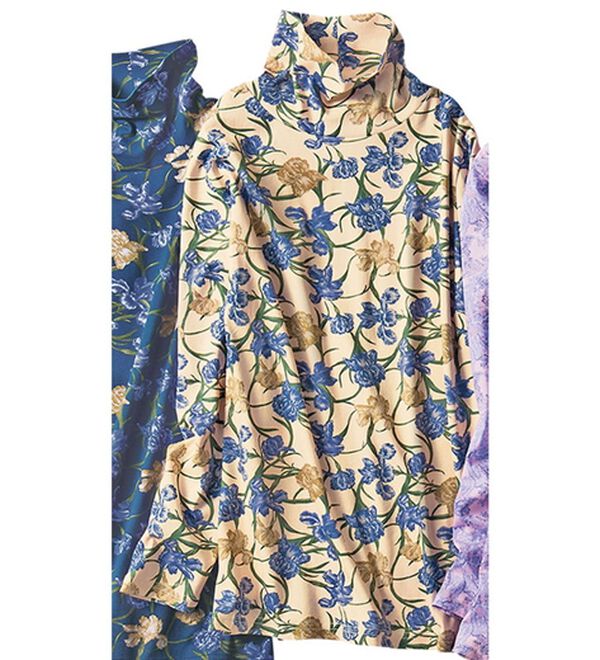 VINNO（ヴィノ）の「＜ＭＵＬＨＯＵＳＥ＞超長綿プリントプルオーバー（カットソー）」｜花柄(ベージュ)