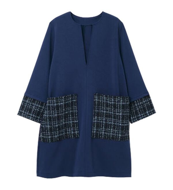 RANAN（ラナン）の「ツイードコンビミニワンピ（チュニック）」｜詳細画像