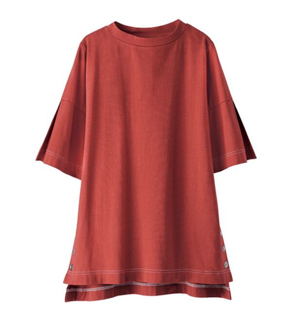 BELLUNA（ベルーナ）の「ひんやりキシリトール加工綿１００％プルオーバー（カットソー）」｜詳細画像