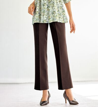 BELLUNA（ベルーナ）の「ジョーゼット素材フレアーパンツ（フルレングスパンツ）」