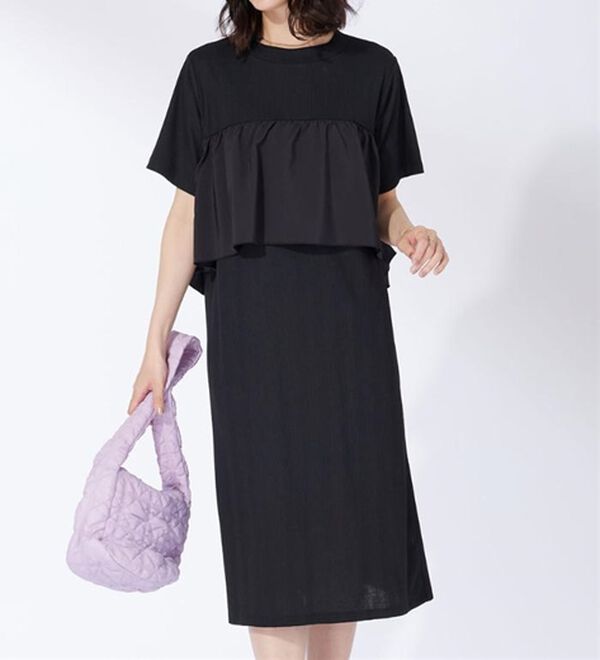 BELLUNA（ベルーナ）の「胸元フリルデザインワンピース（その他ワンピース）」｜詳細画像