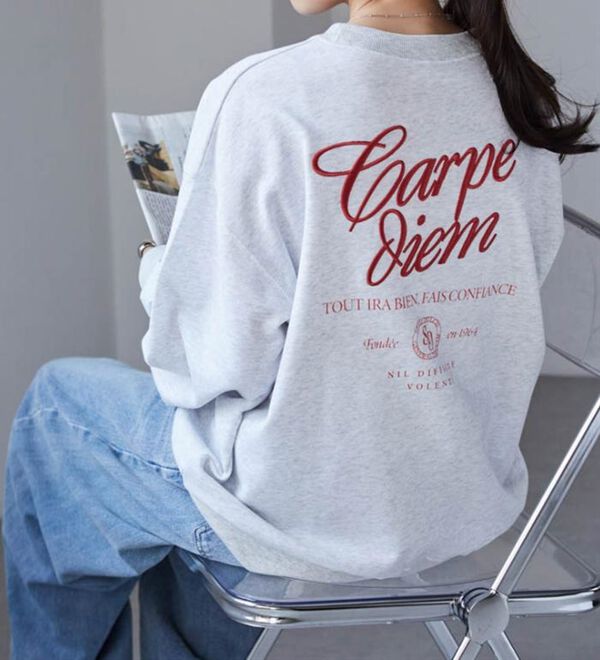 RANAN（ラナン）の「バックロゴ刺しゅうスウェット（トレーナー・スウェット）」｜詳細画像