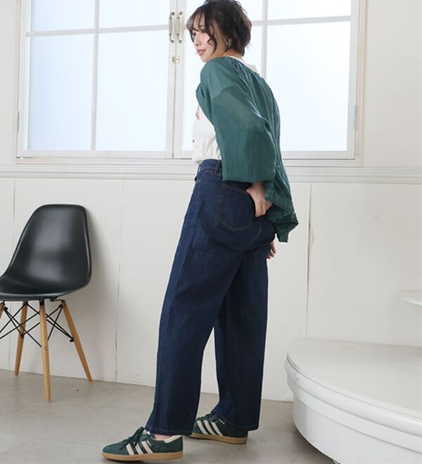 A HAPPY MARILYN（アハッピーマリリン）の「【Ｍ～７Ｌ】【選べる丈】【夏でも穿きたい】美脚＆美尻が叶う 優勝！ 着痩せ ワイドパンツ（ワイドパンツ・ガウチョ）」｜詳細画像