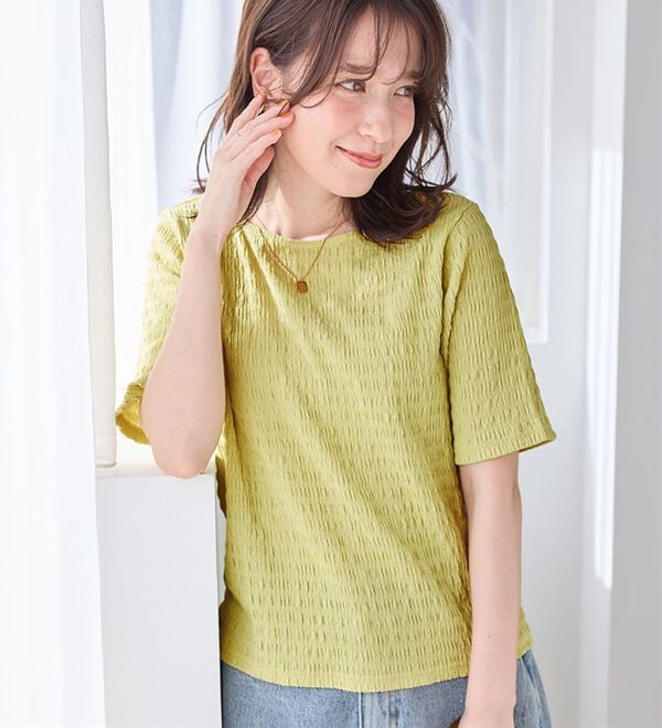 汗サラ！】ポコポコ素材Tシャツ - ベルーナ【公式】