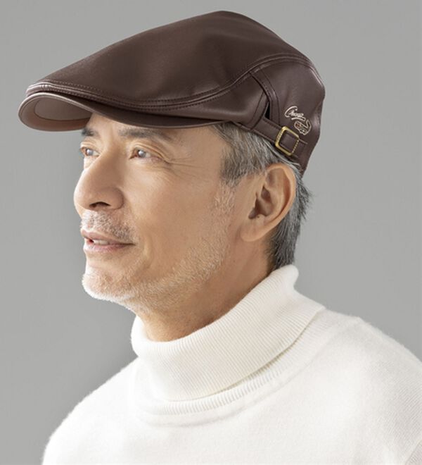 「＜クロコダイル＞高級感のある大人の帽子（メンズ帽子）」｜詳細画像