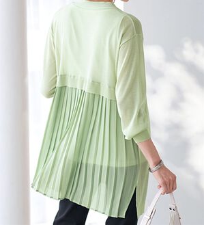 BELLUNA（ベルーナ）の「スタイルアップ！プリーツ切替カーディガン（ニットカーディガン）」｜詳細画像