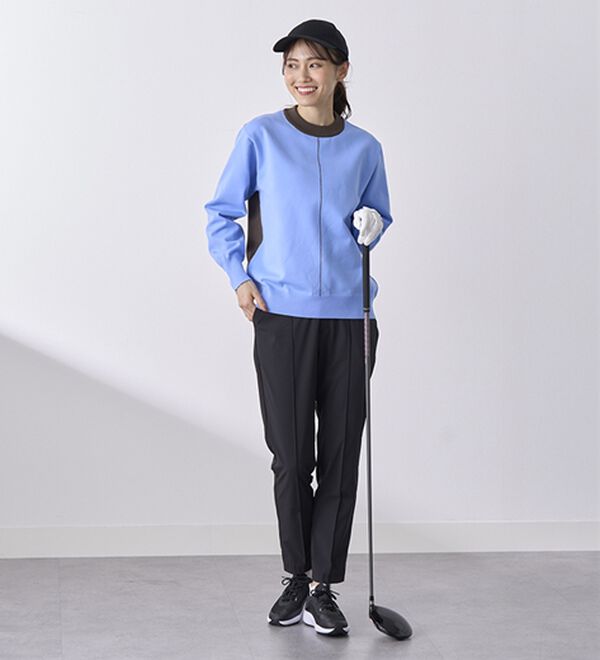 BELLUNA（ベルーナ）の「配色ラインニットプルオーバー（ニット・セーター）」｜詳細画像