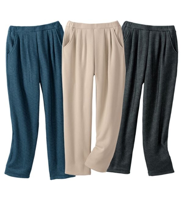 LAVIENNE（ラヴィエンヌ）の「【３色組】あったかラク！裏シャギーニットデニムパンツ（スパッツ・レギンス）」｜詳細画像