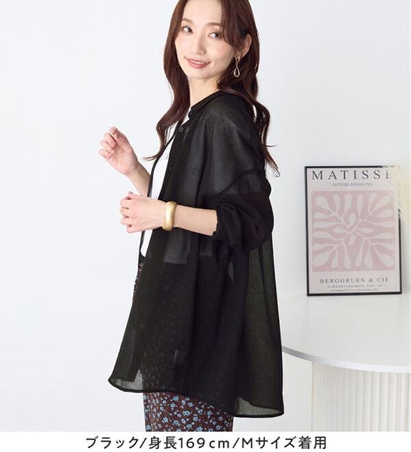 Viola e Viola（ヴィオラ エ ヴィオラ）の「シアーゆったりシャツ（シャツ）」｜詳細画像