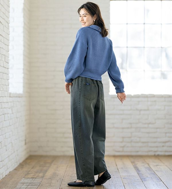 ルフラン（ルフラン）の「【２本組】丸みが可愛いデニムパンツ（フルレングスパンツ）」｜詳細画像