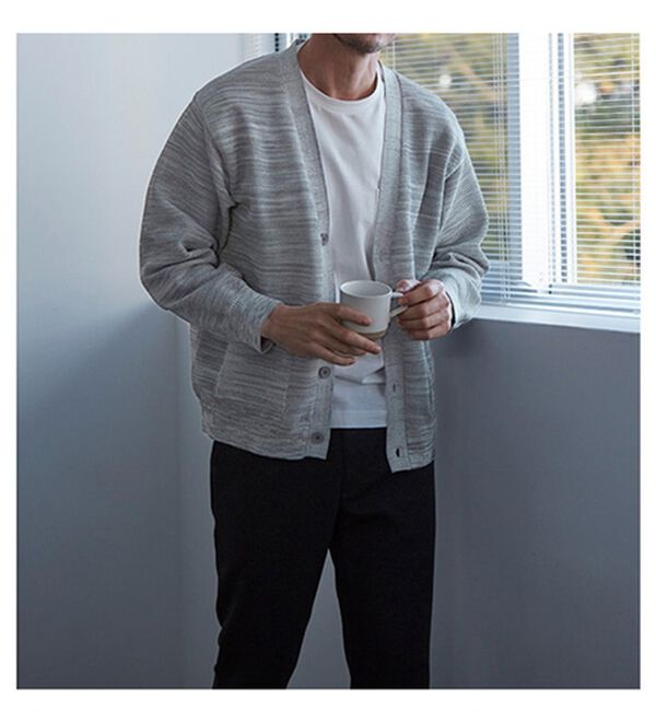 「涼感・軽量サマーカーディガン（メンズカーディガン）」｜詳細画像