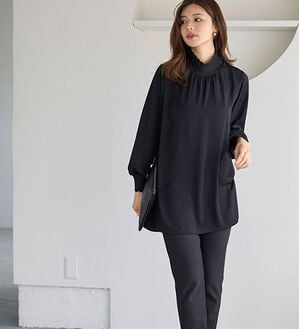 BELLUNA（ベルーナ）の「リブニット使いチュニック（チュニック）」｜詳細画像