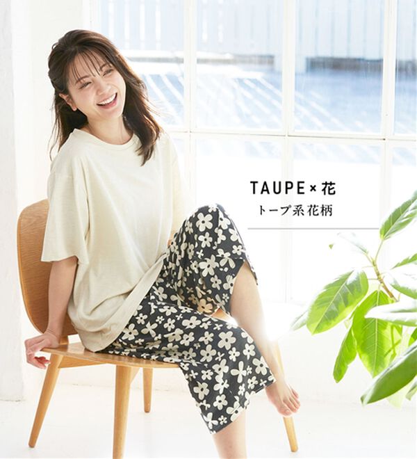 LAVIENNE（ラヴィエンヌ）の「ゆる涼カットソールームウェア（パジャマ・ルームウェア）」｜詳細画像