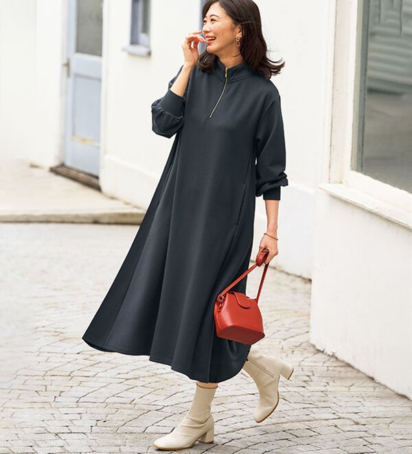 プラタセットアップママスーツワンピースノーカラー15AR 大きい