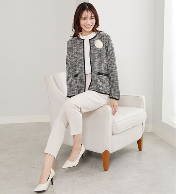 BELLUNA（ベルーナ）の「＜Ｃ／Ｓ＞ツイード調ジャケット（その他ジャケット）」｜詳細画像