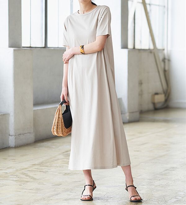 RANAN（ラナン）の「＜ＢＣ＞綿１００％ひんやりポケット付マキシワンピース（その他ワンピース）」｜詳細画像