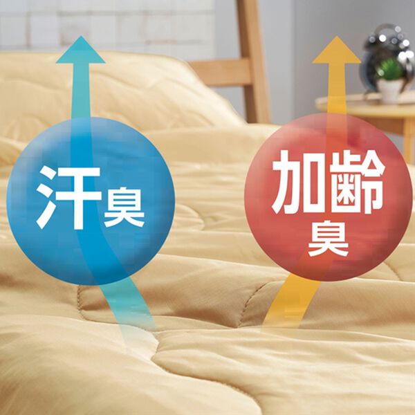 「消臭軽寝具シリーズ＜同色２枚組＞（ボックスシーツ・ベッドシーツ）」｜詳細画像