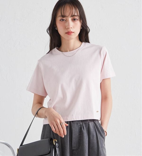 RANAN（ラナン）の「【5つの機能付】ひんやり着回し抜群ベーシックＴシャツ＜選べる着丈＞（Tシャツ）」｜詳細画像