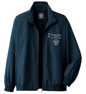 「ブランドデザイン裏メッシュブルゾン（メンズブルゾン）」｜ネイビー