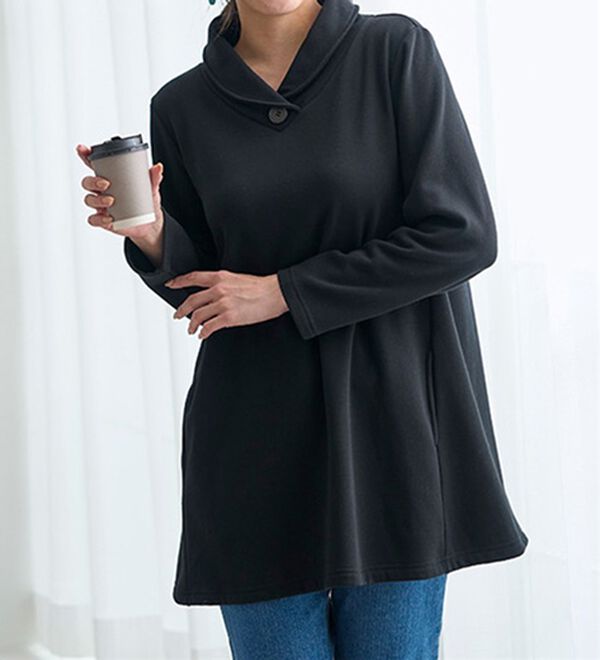 BELLUNA（ベルーナ）の「まるで着る毛布！裏ファーデザインチュニック（チュニック）」｜詳細画像