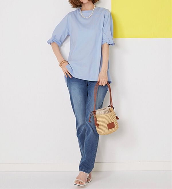 BELLUNA（ベルーナ）の「ひんやり！綿１００％キシリトール加工チュニック（チュニック）」｜詳細画像