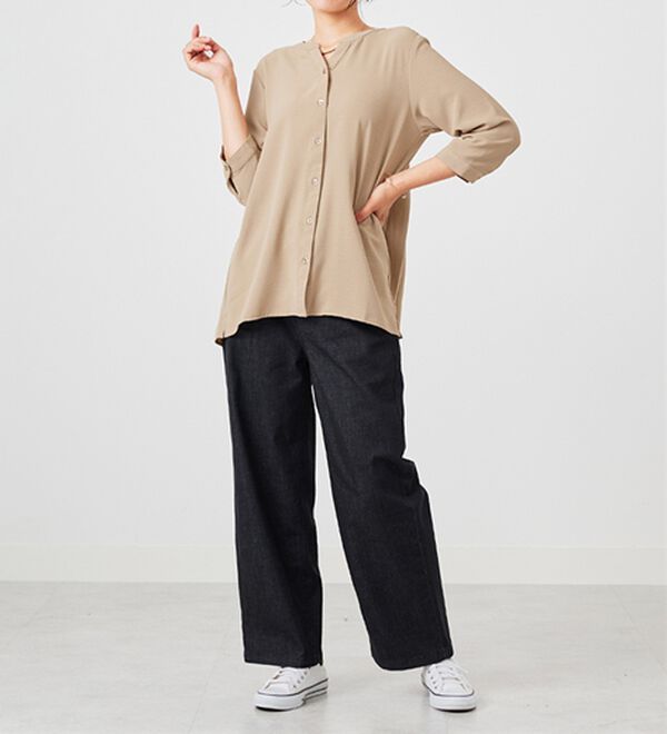 BELLUNA（ベルーナ）の「【新色追加】機能付！バックプリーツチュニック（チュニック）」｜詳細画像