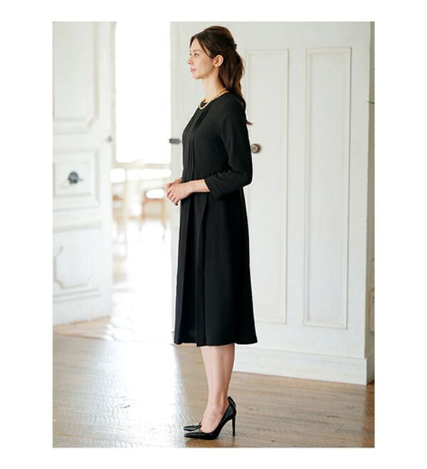 BELLUNA（ベルーナ）の「ラメ入りツイードジャケットワンピースアンサンブル（ワンピースセットスーツ）」｜詳細画像