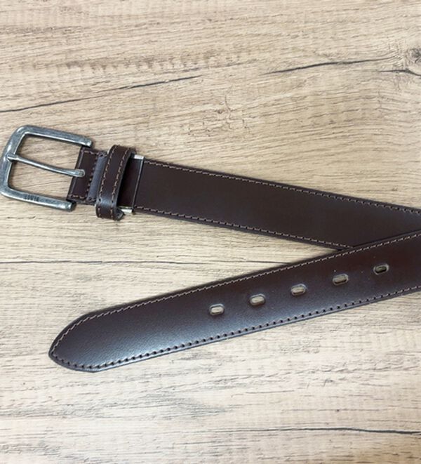 「【EDWIN】紳士牛床革Sステッチ35ベルト（メンズベルト）」｜詳細画像