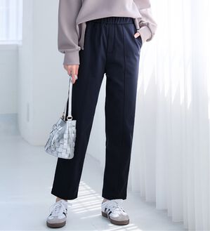 alotta（アロッタ）の「あったか裏起毛テーパードパンツ（テーパードパンツ）」｜ネイビー