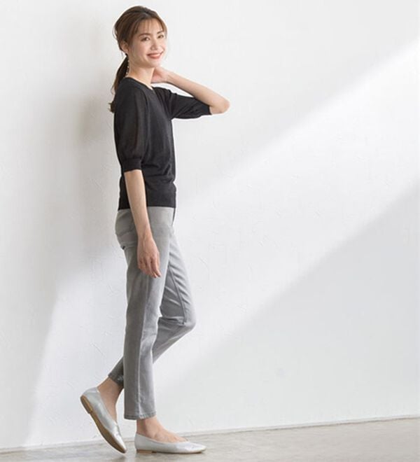 Pierrot（ピエロ）の「シアーラメニット（ニット・セーター）」｜詳細画像