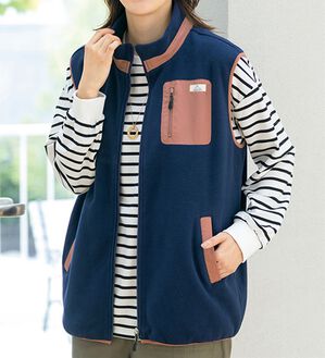 ルフラン（ルフラン）の「あったかフリースベスト（ベスト）」｜詳細画像