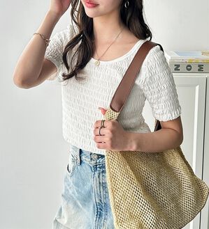 GeeRA（ジーラ）の「バレエネックシャーリングカットソー（カットソー）」｜詳細画像