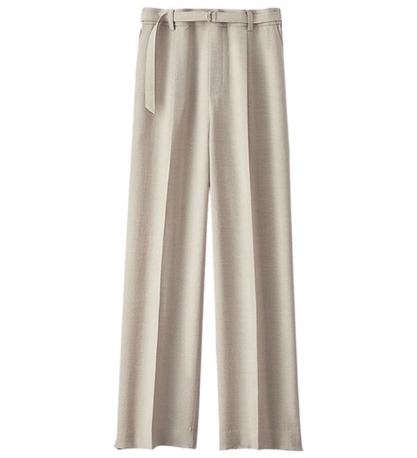 BELLUNA（ベルーナ）の「ヒンヤリ爽快！麻調ビンテージワイドパンツ（ワイドパンツ・ガウチョ）」｜詳細画像