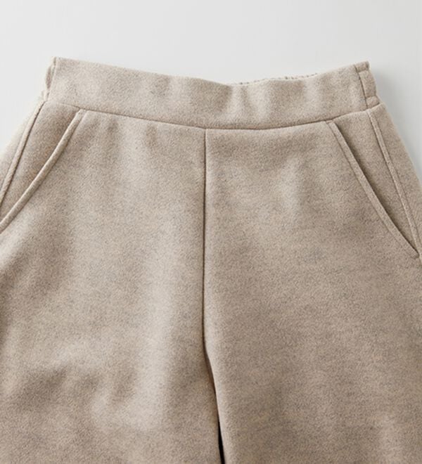 RANAN（ラナン）の「フェイクウールバレルレッグカーブパンツ（フルレングスパンツ）」｜詳細画像