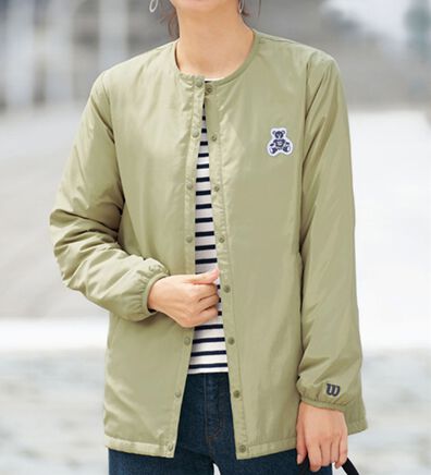 BELLUNA（ベルーナ）の「＜Ｗｉｌｓｏｎ＞中わたライトジャケット（ノーカラージャケット）」