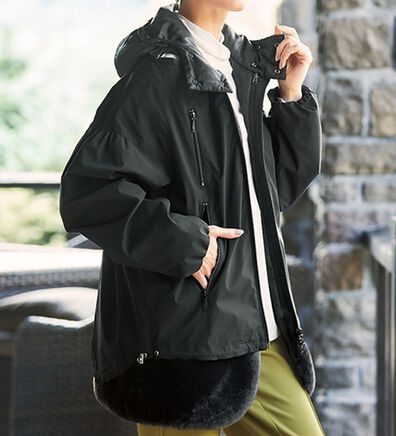 VINNO（ヴィノ）の「３ＷＡＹ・ファー付ベスト＆ブルゾン（ブルゾン）」