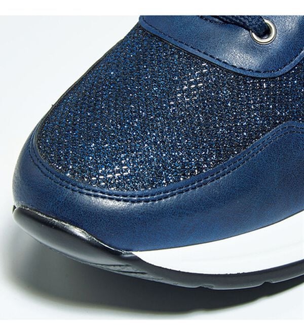 BELLUNA（ベルーナ）の「４Ｅ厚底切替ラメスニーカー（スニーカー）」｜詳細画像