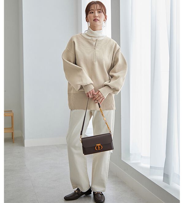 GeeRA（ジーラ）の「ハーフジップニットプルオーバー（ニット・セーター）」｜詳細画像