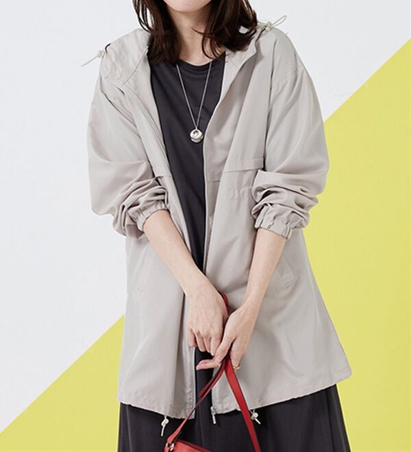 BELLUNA（ベルーナ）の「はっ水加工軽量パーカー（ポーチ付）（パーカー）」｜詳細画像