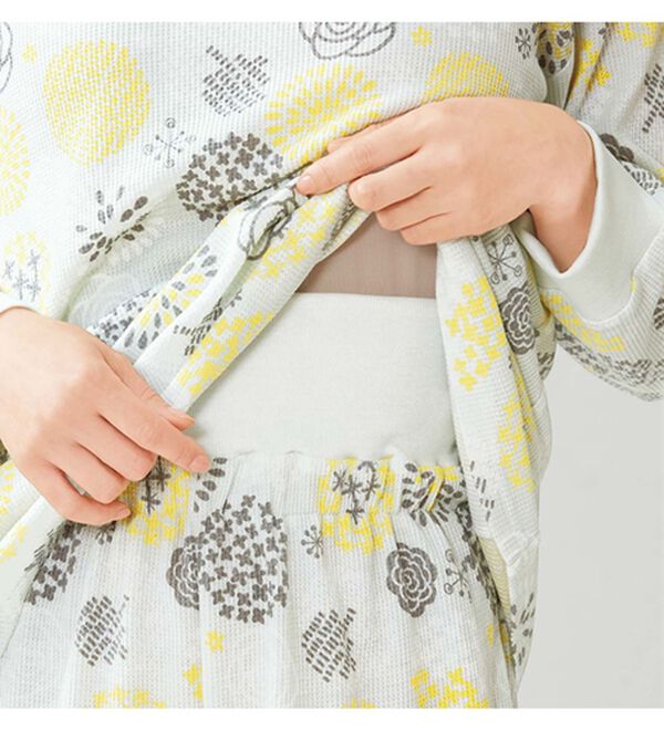 LAVIENNE（ラヴィエンヌ）の「肌にやさしい綿混のワッフルパジャマ（パジャマ・ルームウェア）」｜詳細画像