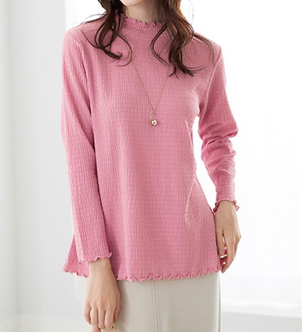 BELLUNA（ベルーナ）の「ジャカード素材メローデザインプルオーバー（カットソー）」｜詳細画像