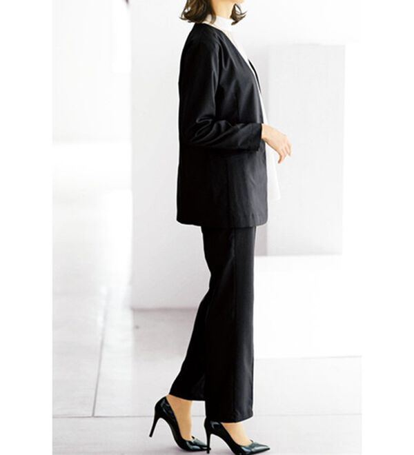 BELLUNA（ベルーナ）の「【４点セット】＜５つのラクが嬉しい！＞洗える！ストレッチ素材４点セットスーツ（その他スーツ）」｜詳細画像