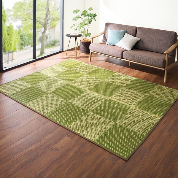 「純国産　和モダンい草ラグ（い草ラグ）」｜詳細画像